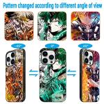TNOLTK 3D iPh 13 Case Anime Motion Anime Phone Case Shockproof Soft TPU Anti-Scratch Non-Slip Japanese Manga Case for iPh 13 6.1 Inch