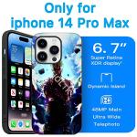 TNOLTK 3D iPh 14 Pro Max Case Anime Motion Anime Phone Case Shockproof Soft TPU Anti-Scratch Non-Slip Japanese Manga Case for iPh 14 Pro Max 6.7 Inch