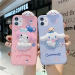 SMAIGE Compatible with iPhone 12 Mini Case 5.4 Inch, Shock-Absorption Anti-Scratch Bumper Grily Case Cover, Cute Kawaii Anime Cartoon Cina-moroll Design for Kids Teens Girls Women