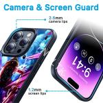 TNOLTK 3D iPh 14 Pro Max Case Anime Motion Anime Phone Case Shockproof Soft TPU Anti-Scratch Non-Slip Japanese Manga Case for iPh 14 Pro Max 6.7 Inch