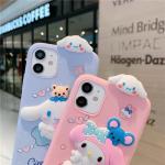 SMAIGE Compatible with iPhone 12 Mini Case 5.4 Inch, Shock-Absorption Anti-Scratch Bumper Grily Case Cover, Cute Kawaii Anime Cartoon Cina-moroll Design for Kids Teens Girls Women