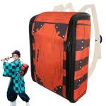 Cosplay Backpack Gifts Box Wooden Printing Mini Bag Anime Merch Cosplay Props for Boys Girls Kids Teens,11.8×8.6 inches