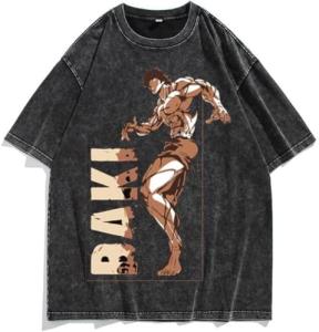 Men's 90s Vintage Anime Graphic Shirts Summer Casual Hip Hop Tee Streetwear Harajuku Top Tshirt Y2K Tops (2,L,Large)
