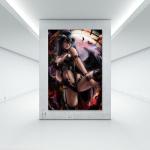 Fuwo Albedo Overlord Anime Poster Sexy Hot Anime Game Girl Big Boobs Poster 90s Canvas Wall Art Room Aesthetic Decor Posters 12x18inch(30x45cm)