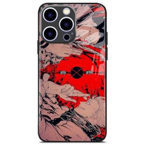 Megumi Sukuna vs Satoru JJK Creativity Design Anime Glass Phone Case, Manga Pattern Glossy Cover, Soft Silicone Shell for iPhone 16 Pro Max