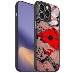 Megumi Sukuna vs Satoru JJK Creativity Design Anime Glass Phone Case, Manga Pattern Glossy Cover, Soft Silicone Shell for iPhone 16 Pro Max