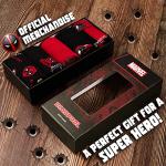 Marvel Mens Calf Socks, Soft Crew Socks for Work, Sports, Casual, Pack of 5 - Spiderman, Deadpool or Avengers Gifts for Men (7/10 US, Red/Black)