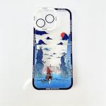 Compatible with iPhone 16 Pro Max Clear Case, Japanese Cool Cartoon Anime Aesthetic Scenery Soft Shockproof Protective Transparent Back Case Cover Shell (Landscape-4, for iPhone 16 Pro Max)