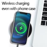 Buccilly iPhone 13/14 Case, Black Cat Design, Slim Silicone Bumper Case, Wireless Charging Compatible