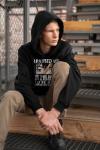 Pininerr Anime Hoody for Men Teen Boys-Classic Long Sleeve Casual Sweatshirt Black