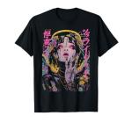 Japanese Streetwear Cyberpunk Angel Y2K Techwear Manga Anime T-Shirt