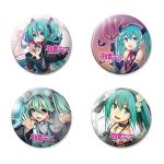 Ata-Boy Hatsune Miku 4 Button Set, Officially Licensed Collectible Buttons