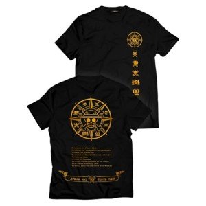Orange Short Sleeve Unisex Anime Cosplay Tee