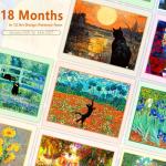 GuassLee Anime Cat Wall Calendar 2025-2026