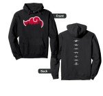 Naruto Shippuden Akatsuki Silhouette Hoodie - Black