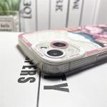 Mamarmot Compatible with iPhone 15 Cute Clear Case, Japanese Cool Cartoon Anime Aesthetic Scenery Design Soft Shockproof Angel Eyes Protective Transparent Case Cover Shell (Saku, for iPhone 15)