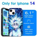 TNOLTK 3D iPh 14 Case Anime Motion Anime Phone Case Shockproof Soft TPU Anti-Scratch Non-Slip Japanese Manga Case for iPh 14 6.1 Inch