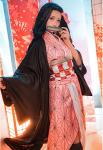 UQJE Kids Kamado Tanjir Cosplay Costumes Anime Tanjir Cosplay Outfit Halloween Kimono Set-XL