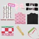 UQJE Kids Kamado Tanjir Cosplay Costumes Anime Tanjir Cosplay Outfit Halloween Kimono Set-XL