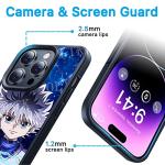 TNOLTK 3D iPh 14 Case Anime Motion Anime Phone Case Shockproof Soft TPU Anti-Scratch Non-Slip Japanese Manga Case for iPh 14 6.1 Inch