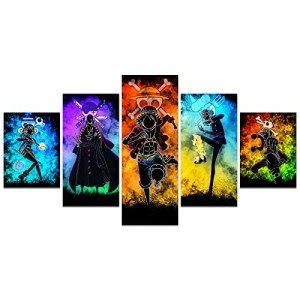Anime Canvas Wall Art: Luffy, Zoro, Nami & Friends