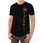 Orange Short Sleeve Unisex Anime Cosplay Tee