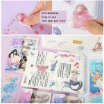 EAMOTOL 48 Sheets Anime Girl Journaling Stationery Stickers - Calendar Decorative Frosted PET Sticker for Scrapbook Journal Diary Planner DIY Craft Album Phone Case Cup- 12 Constellation Cartoon Girl