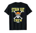 One Piece Anime Straw Hat Crew Athletic Type Jolly Rogers T-Shirt