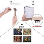 Fire and Ice Water Angel Wall Art for Living Room, SZ 5 Panel Abstract Anime Oil Painting Canvas Prints of Beautiful Wing Girl Picture (Bracket Mounted, Waterproof Decor, Large Artwork, 60x32 overall)