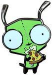 Pizza slurping Gir - Invader Zim Collectible Enamel Pin