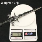 FAYAIALO Mini Frostmourne Lich King Metal Sword - Foam Arthas Cosplay Model for Desktop Display Collectibles (12 Inches)