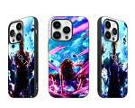 TNOLTK 3D iPh 14 Case Anime Motion Anime Phone Case Shockproof Soft TPU Anti-Scratch Non-Slip Japanese Manga Case for iPh 14 6.1 Inch