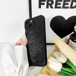 Lovmooful Compatible for iPhone 13 Case Cute Cool Dragon Black Design for Girls Women Soft TPU Shockproof Protective Girly for iPhone 13-Dragon