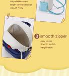 Girls Anime Kawaii Mini Backpack, Keychain Anime Cosplay Back Pack Cute Doll Handbag Shoulder Bag(Black)