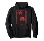 Japanese Spider Lily Soft Grunge Anime Aesthetic Flower Pullover Hoodie