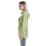 RGOSME Womens Cute Frog Hoodies Unisex Frog Hoodie Zipper Mouth Cosplay Costume Pullover Sweatshirt with Pocket (Light Green M)