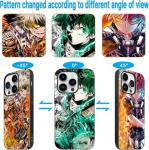 TNOLTK 3D iPh 15 Plus Case Anime Motion Anime Phone Case Shockproof Soft TPU Anti-Scratch Non-Slip Japanese Manga Case for iPh 15 Plus
