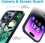 TNOLTK 3D iPh 15 Plus Case Anime Motion Anime Phone Case Shockproof Soft TPU Anti-Scratch Non-Slip Japanese Manga Case for iPh 15 Plus