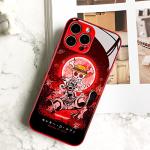 HEMINJYJEF Gear 5 Nika JoyBoy Japanese Anime Anti-Drop Color Soft Silicone Protective Shell Manga Pattern Tempered Glass Covers Multicolor Phone Cases Red for iPhone 14 Plus