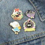 Cute Kawaii Anime Enamel Pins for Backpacks