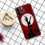 HEMINJYJEF Japanese Anime Shockproof Shell Cover Manga Design Pattern Anti-Drop Protective Phone Cases (Ryuk Shinigami,for iPhone 14)