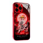 HEMINJYJEF Gear 5 Nika JoyBoy Japanese Anime Anti-Drop Color Soft Silicone Protective Shell Manga Pattern Tempered Glass Covers Multicolor Phone Cases Red for iPhone 14 Plus