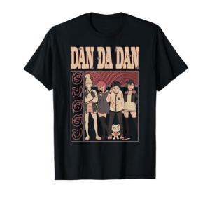 Dan Da Dan Cast of Characters with Kanji Anime T-Shirt