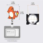 Cute Poke Monster Anime Badge Reel Set