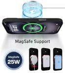 FEWGEY for iPhone 16 Case Anime Compatible with Magsafe, Silicone Black Cute Japanese Anime Design Magnetic Shock Proof Heavy-Duty Protection Phone Case for Men Boys Women Girls