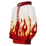 Rengoku Kyoujurou Cosplay Hoodie Costume Kimetsu no Yaiba Pullover Jacket Coat Long Sleeve Sweatshirt (XXL, Rengoku Kyoujurou)