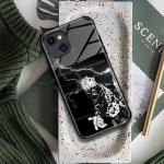 Satoru-Gojo Anime Silicone Glass Glossy Phone Case - Manga Pattern Art, Durability and Stylish for iPhone 14