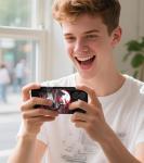 FEWGEY for iPhone 16 Case Anime Compatible with Magsafe, Silicone Black Cute Japanese Anime Design Magnetic Shock Proof Heavy-Duty Protection Phone Case for Men Boys Women Girls