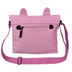 Anime Canvas Messenger Bag - Pink Satchel Style