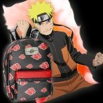 Sasuke Akatsuki Red Cloud Mini Backpack